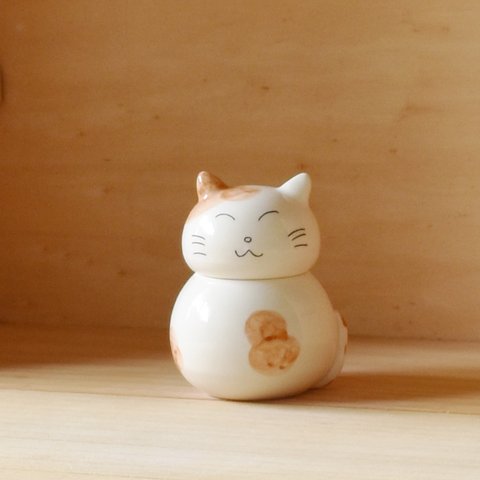 ふたもの　茶ブチネコ