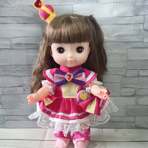 【ハンドメイド】メルちゃんソランちゃん服　プリキュア驚セット