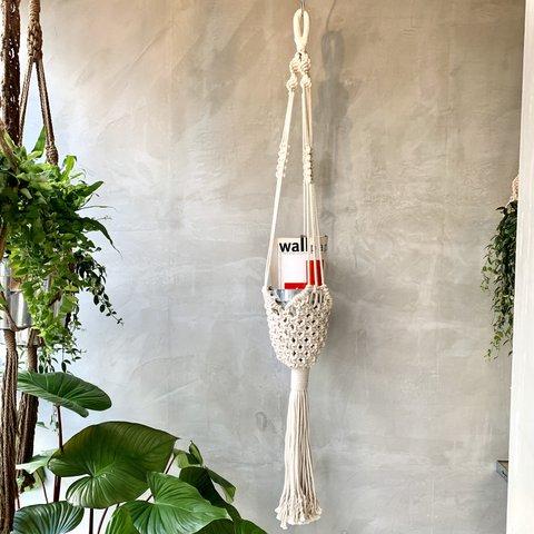 MACRAME HANGING BASKET マクラメ編みハンギングバスケット