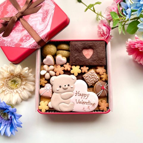 2月☆バレンタインクッキー缶☆