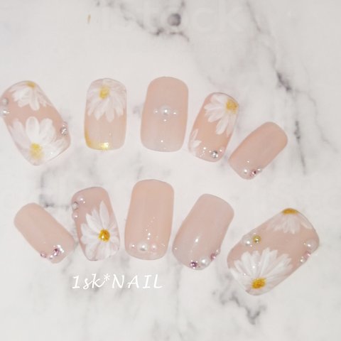 Nail*ピンク結婚式ネイル