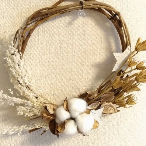 　pricedown UP+++natural wreath+++star