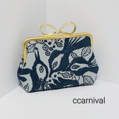 ミナペルホネン　親子がま口財布(carnival)  受注販売