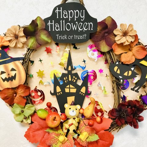 足ブラクマちゃんの魔法の✨🎃👻パンプキンリース🍁