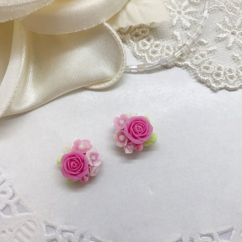 2個セット　小さな   薔薇    小花  お花 ブーケ   20