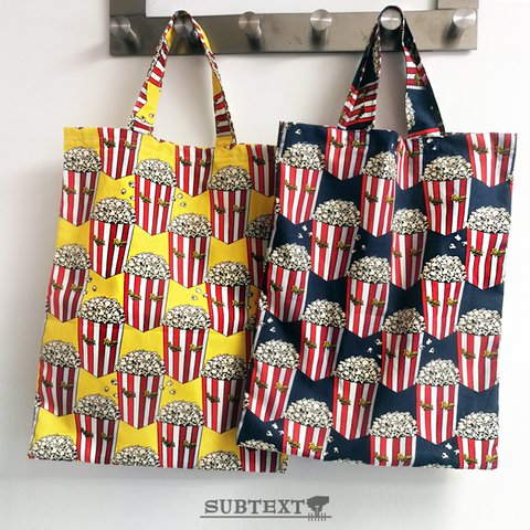 popcorn mini bag エコバッグ（blue）