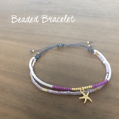 Beaded Bracelet【Lavender】