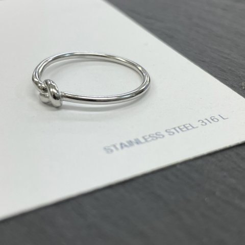 【入荷💍】ステンレス316L /  結び サージカルステンレスリング