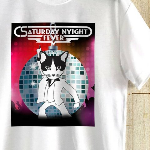 Saturday Nyight Fever / ニャイトフィーバーTシャツ