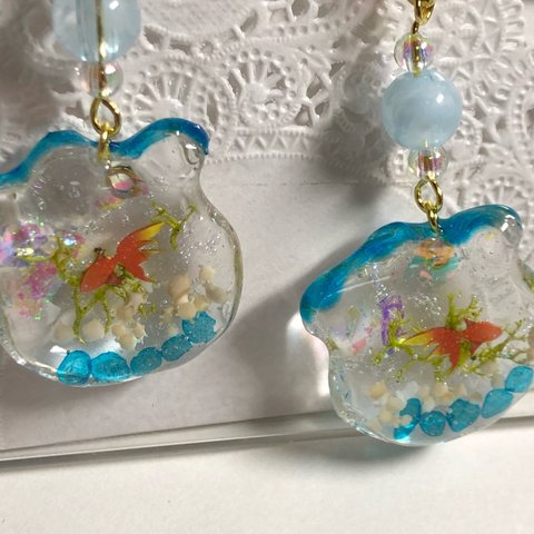 金魚鉢ストラップ