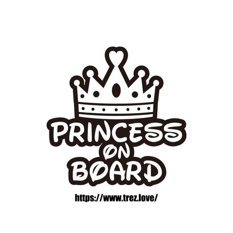 全8色 PRINCESS ON BOARD ティアラ 王冠 マグネット