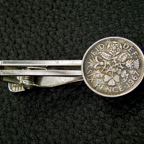 ＃T3    UK Coin Tie pin