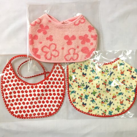 ベビースタイ♡三点セット red