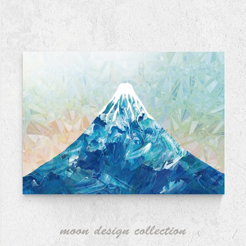 〈青の富士山〉アートイラスト