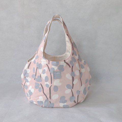 ころりんバッグ　Lサイズ　ショルダー　トートバッグ　 ランダムドット kororin bag 軽い 大きめ ざっくり 北欧 パステルカラー