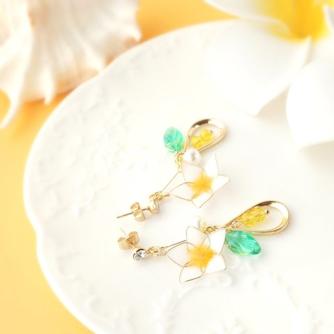 プルメリア~願いの花~　ピアス&イヤリング