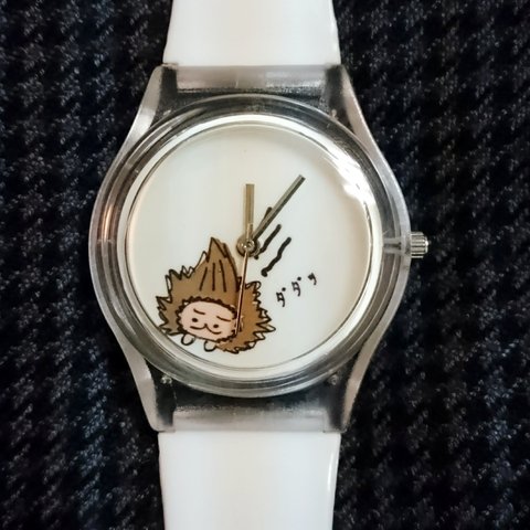 すごい寝グセのハリネズミ【腕時計】
