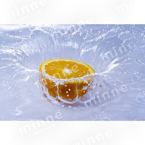 水にオレンジ