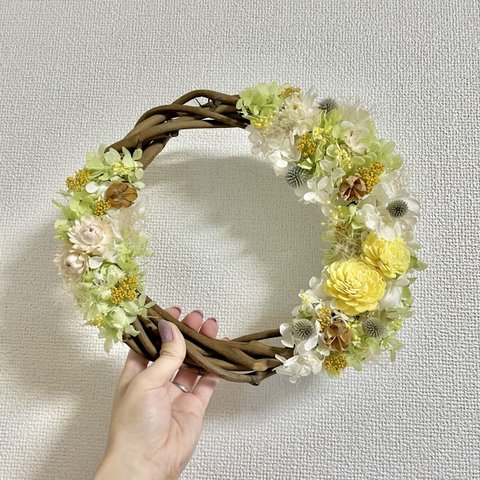 紫陽花の夏リース