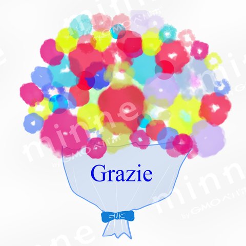 Bouquet di "grazie", versione italiana　「ありがとう」の花束、イタリア語版
