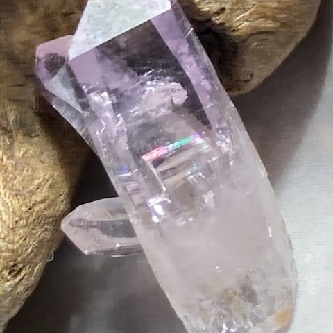 親子水晶✨　レインボー　ベラクルス アメジスト　ラフストーン　原石