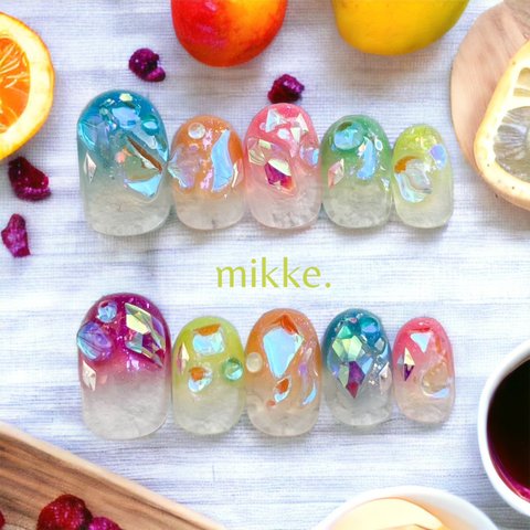 ネイルチップ〔 mikke. 〕 / グラデーション ドロップ