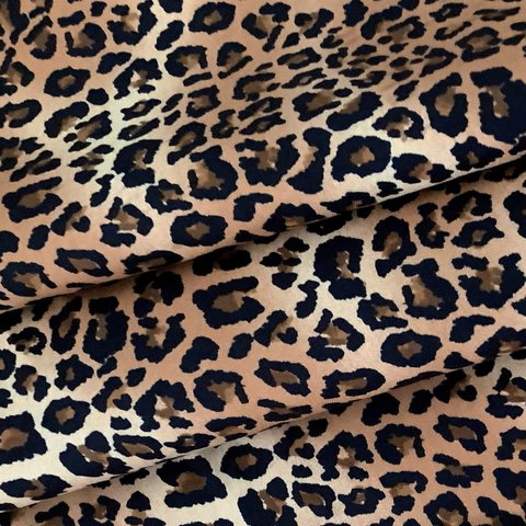 USAコットン Blank Quilting*Leopardレオパード豹柄 45cm