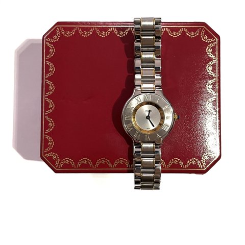 0070 antique Cartier カルティエ  アンティーク  ヴィンテージ  腕時計　watch 廃盤品　美品　ブランド　箱付　クラシカル　vintage ギフト　記念日　誕生日　バイカラー