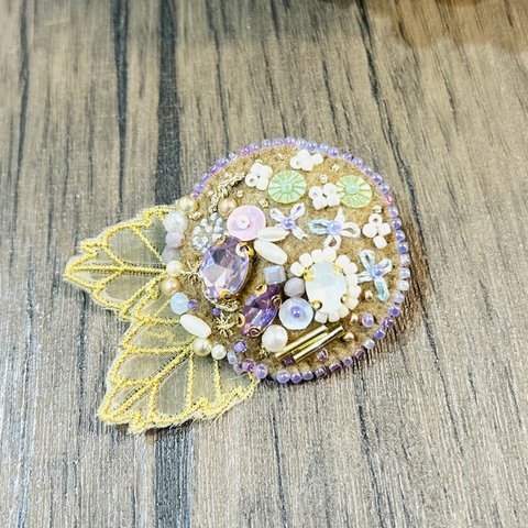 brooch 紫陽花