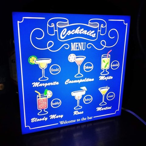 ★アメリカン雑貨★LED電光看板Cocktails