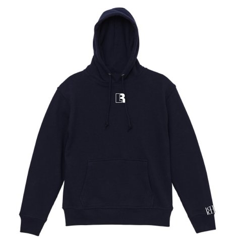 LB LOGO PULLOVER HOODY- 2COLOR- NAVY