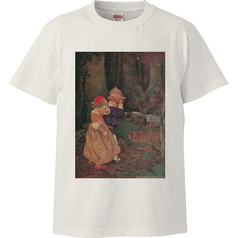 ジェシー・ウィルコックス・スミス 「森のふたりの幼い子ども」絵画 アート 半袖 長袖 メンズ レディース tシャツ