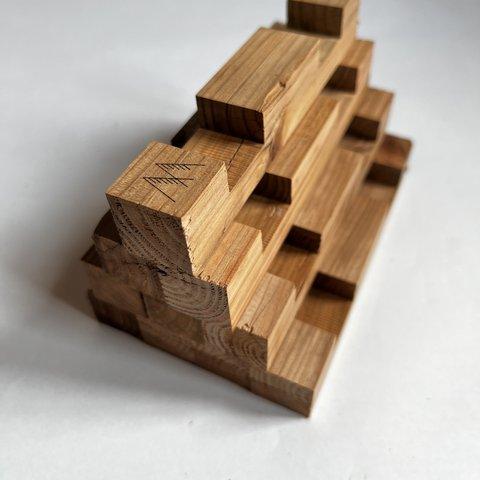 国産スギ材　組木 ” Kumikki ” 10本セット