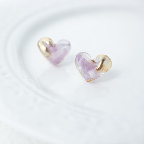 sweet heart 【gold honey】grape ピアス 