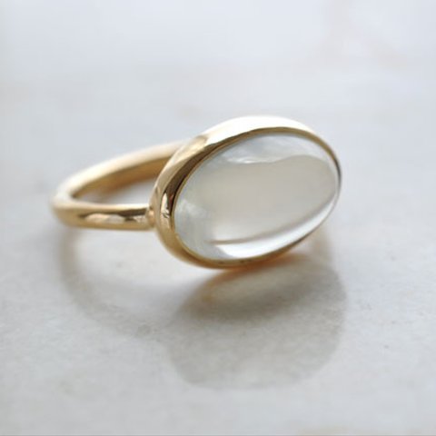 ムーンストーンリング　Moonstone　Bezel Setting　