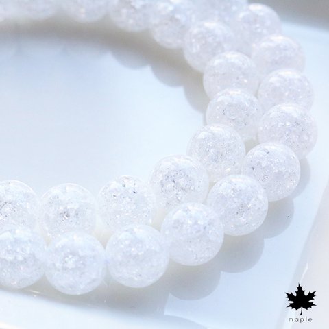 [20pcs]  水晶・ Crystal Crackle Beads