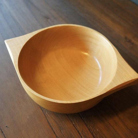 【木　皿　木製　食器　カレー皿】#145 トチ　アウトレット価格