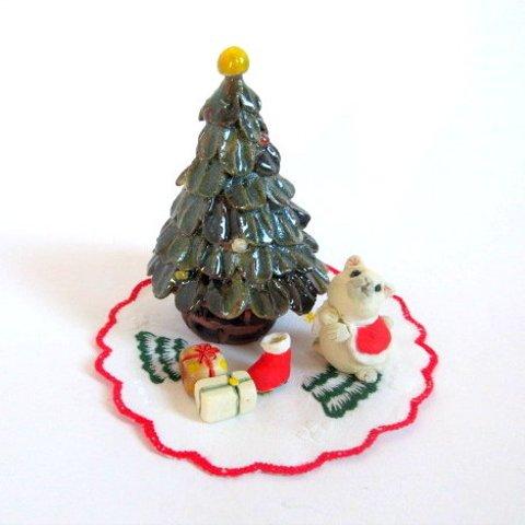 島田ゆみこ＊クリスマスツリーとネコE