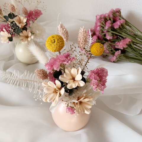 【母の日】花瓶と花束のセット