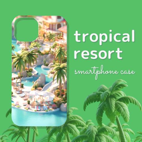 tropical resort スマホケース