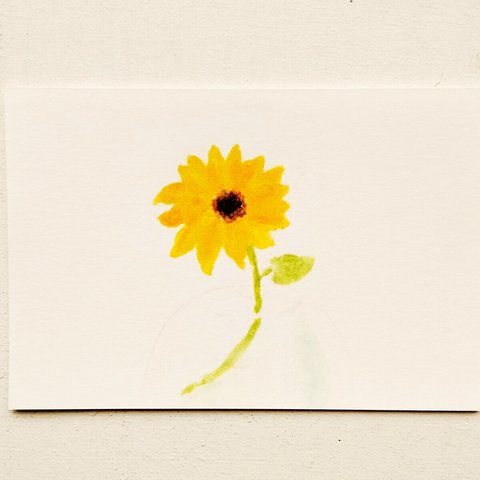 ㊺「向日葵」ポストカード　※同柄3枚