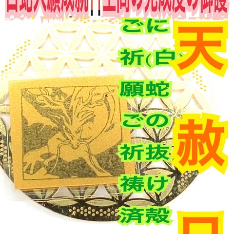 ドラゴン✨サムハラ龍王✨竜✨辰✨龍神✨12干支✨高額当選✨財布✨商売繁盛✨投資✨臨時収入✨健康✨金運✨財運✨恋愛✨仕事運✨開運✨子宝✨白蛇の抜け殻✨メモリーオイル使用✨白蛇のお守り【天赦日ご祈祷済】