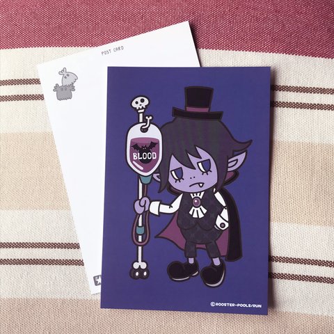 ハロウィンのポストカード -ドラキュラ-