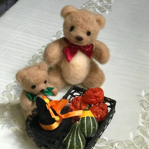 親子のクマさんハロウィン