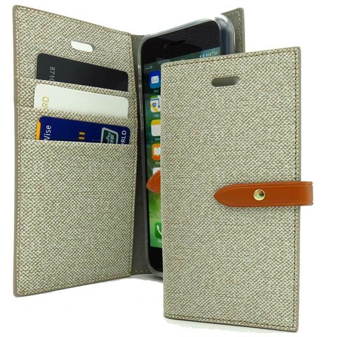 【メール便送料無料】iPhone6 ベージュカラー 手帳型 スマホケース マグネット携帯カバー