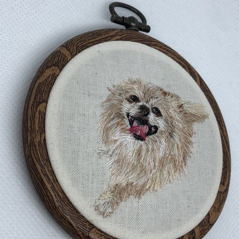 チワワ　犬刺繍　うちの子刺繍　オーダーメイド　7.7cm