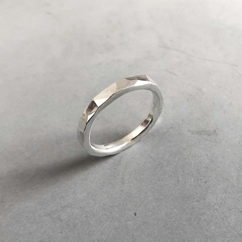 silver ring 2.5mm /シルバー/リング/指輪/槌目/シンプル