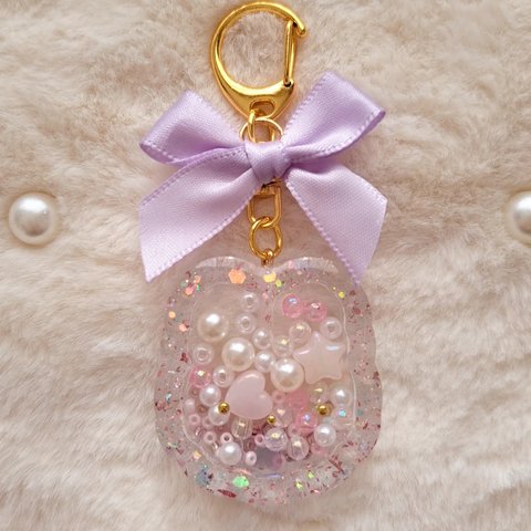 ジュエルうさぎ💎  シャカシャカキーホルダー  