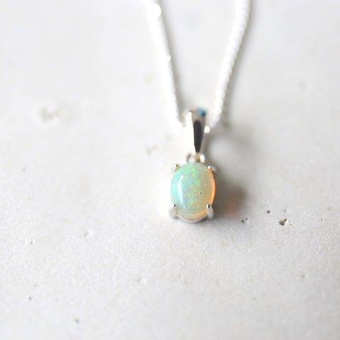 SILVER925　opal necklace[kgf3230]