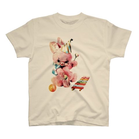 アメリカン レトロアニマル＊うさぎ Ｔシャツ